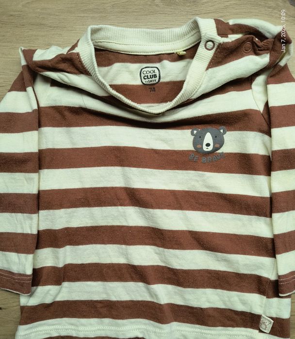 Лот от 6 броя бебешки дрехи CoolClub, момче 74-80см