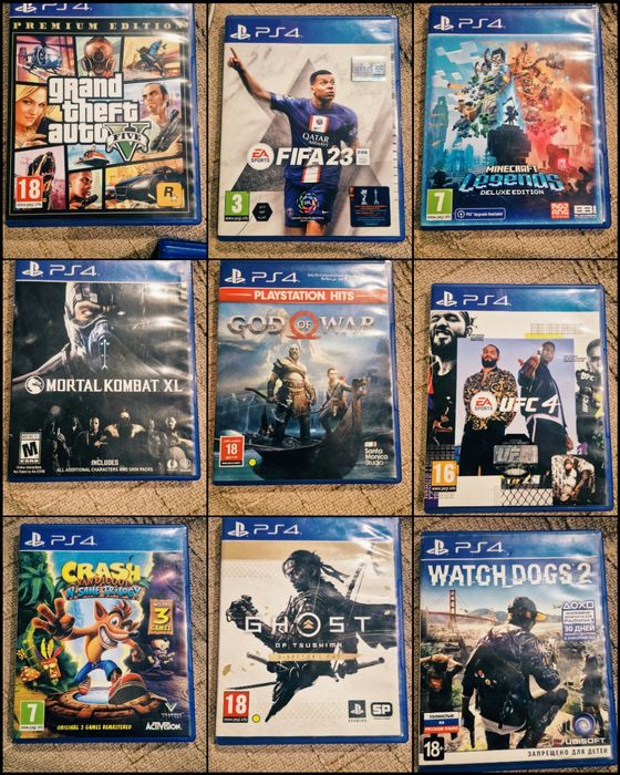 Диски игры для Playstation 4. Ps 4 games