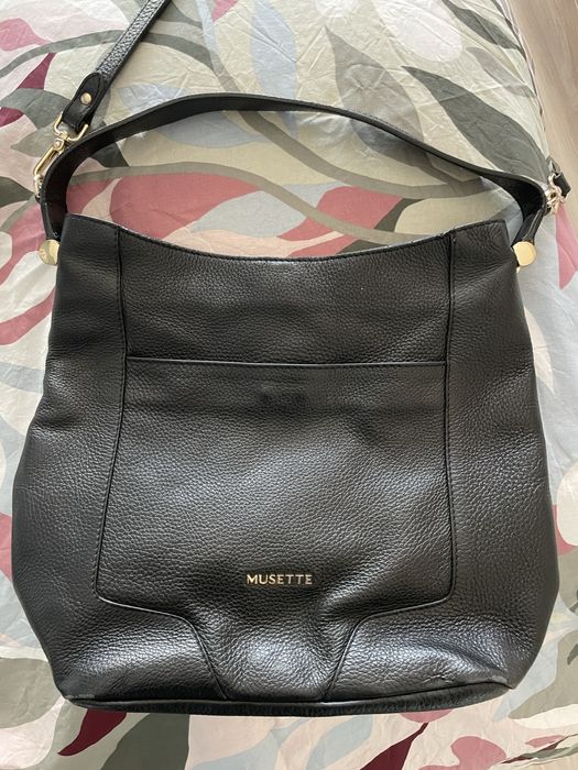 Чанта Musette, естествена кожа