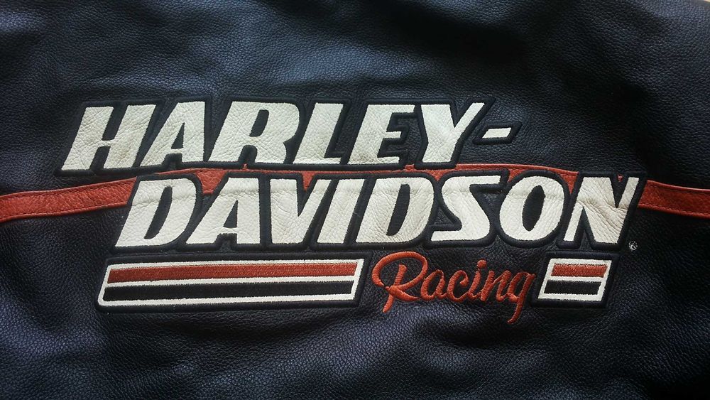 HARLEY DAVIDSON Racing Leather Jacket размер 3XL мото яке 8-27