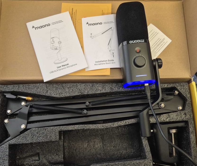 микрофон Maono PD100X USB/XLR + Стойка