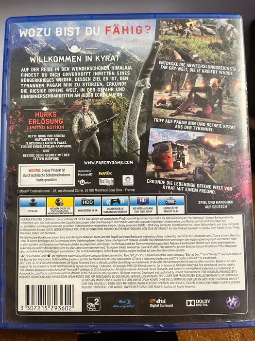 Срочно продам Farcry 4 /диск на пс4,. PlayStation 4