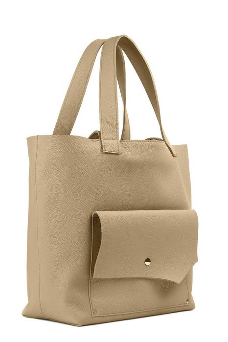 geanta piele Koja Concept, culoare cappucino, noua