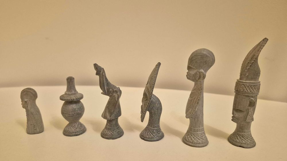 Sah tabla joc strategie lucrat manual hand made in Africa chess placa