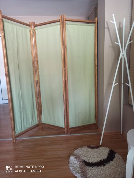 Дървен параван от три части