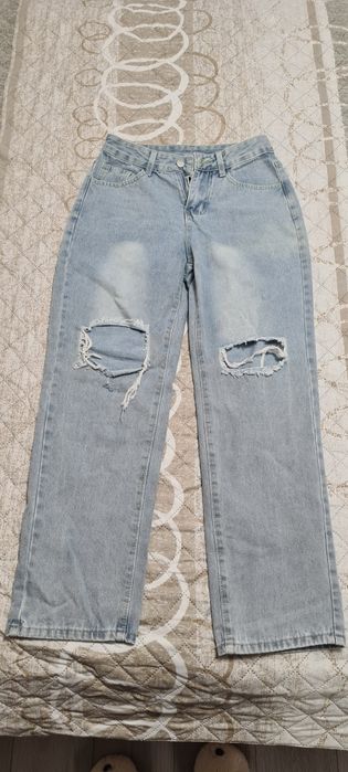 Дамски широки дънки