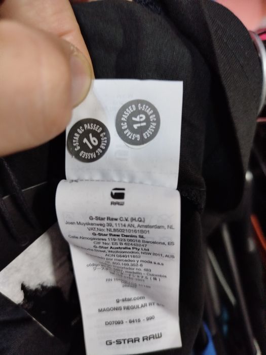 Оригинална тениска G-Star Raw Magonis M нова мъжка черна