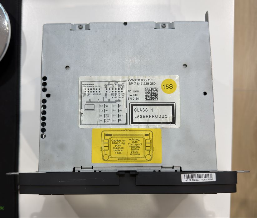 Radio CD original VW RCD 510 touchscreen – Passat B6 – cod 3C8 035 195