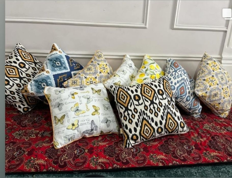 Runnerlar.dasturxon skaterlar.turli xildagi va òlchamdagi yostiqlar