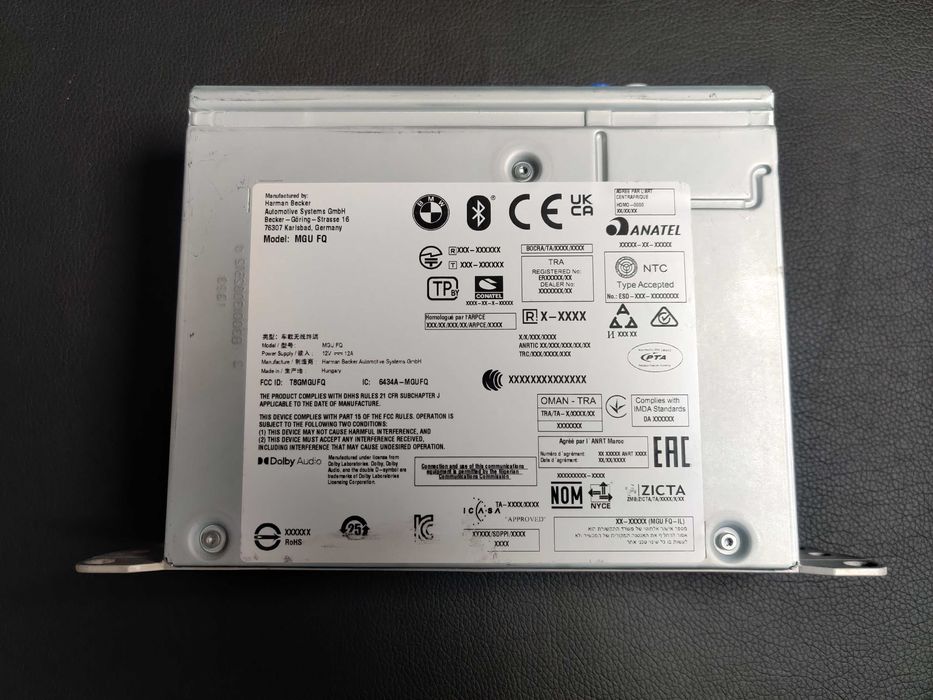 Unitate BMW MGU FQ B492 HW 3.2 - GPS- G01 G05 G16 G20 G30 G80 G82