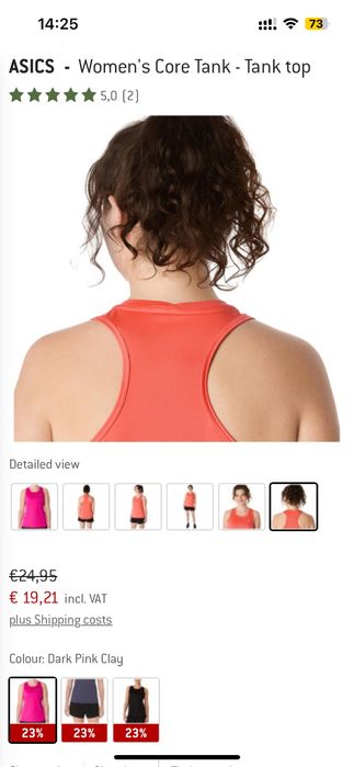 Tricou de alergare și fitness pentru femei ASICS CORE TANK