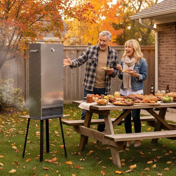 Afumatoare Carnat Carne Branza Peste Alimente Clisa 110x29x47cm BT