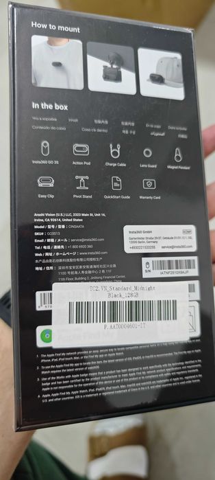 Camera Video Sport Insta360 GO3S, 4K, 128GB - nu se activeaza in aplicatie. merge folosita fara probleme se descarca continutul PC - transport gratuit