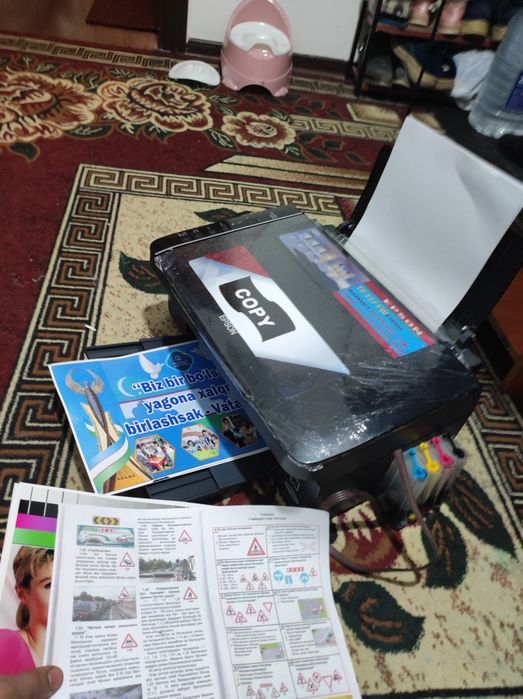 EPSON 117 Kopiya,Skaner,Print.Aybi yoʻq prabek 340 zaprfka tola 100%