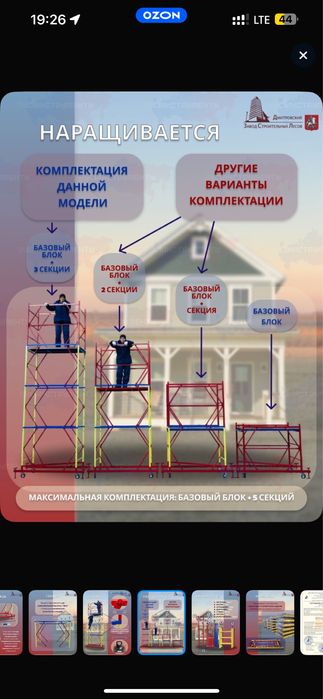 Вышка тура леса трап