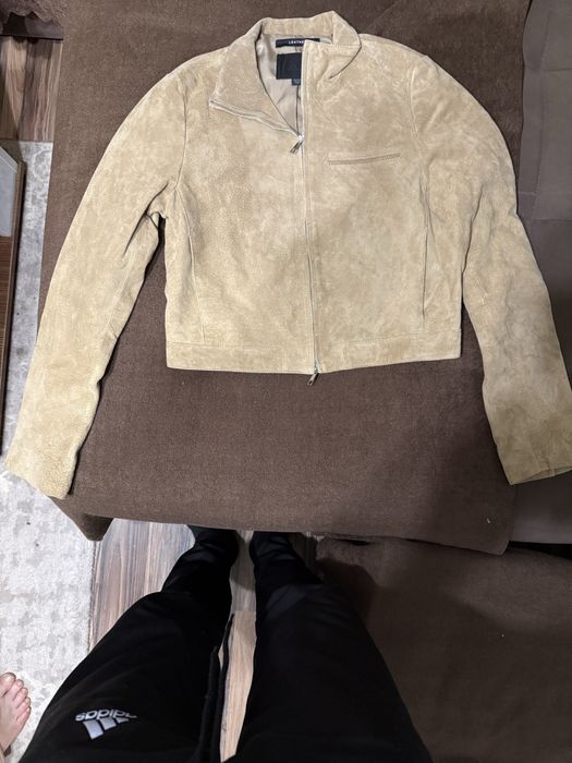 Дамско яко от кожа ЗАРА