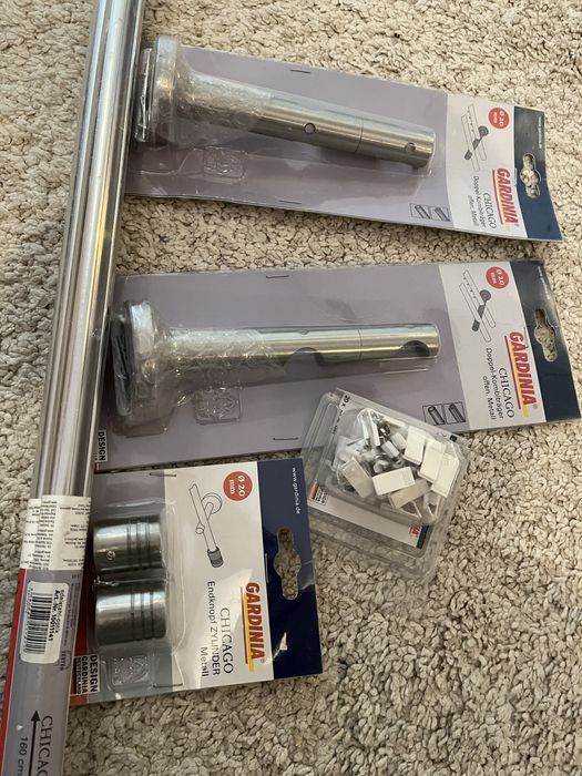 Galerie dubla sina perdele fereastra 160cm toate accesoriile