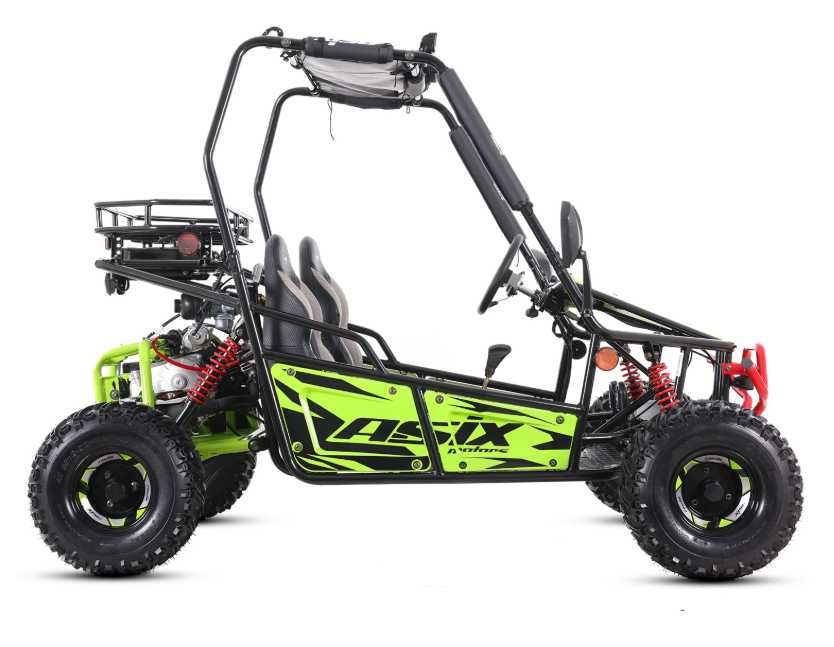 Asix Buggy 125cc, roti 7 inch, 3+1 viteze, culoare lime/negru
