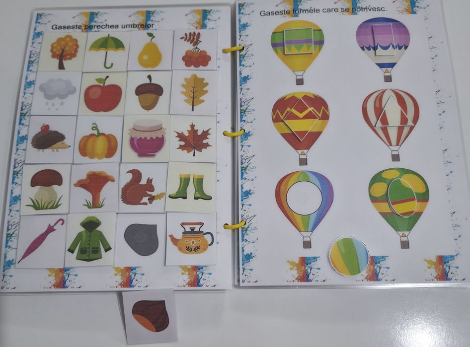 Caiet educativ reutilizabil lucrat manual