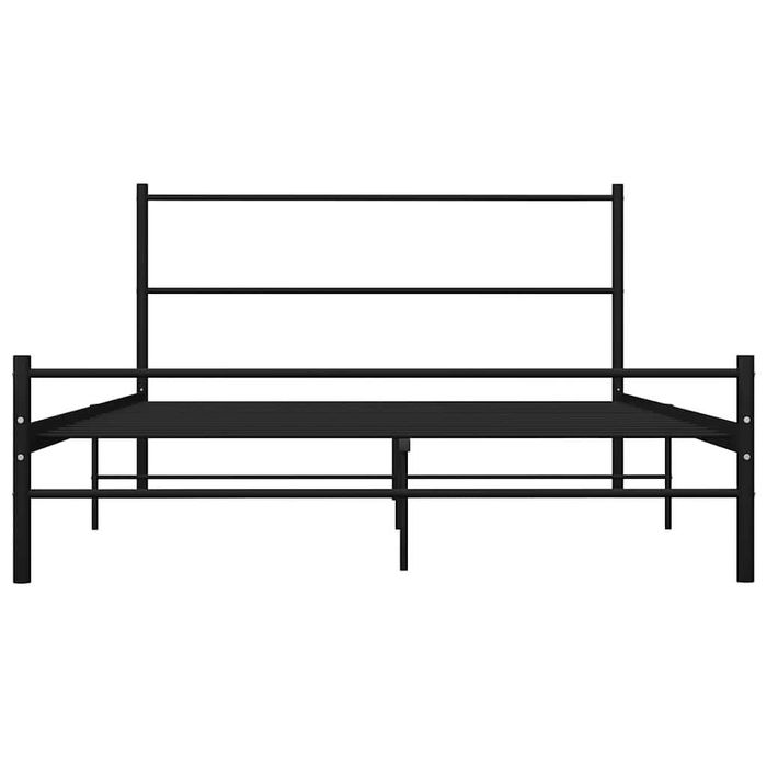 Cadru de pat metalic negru 160x200 cm vidaXL