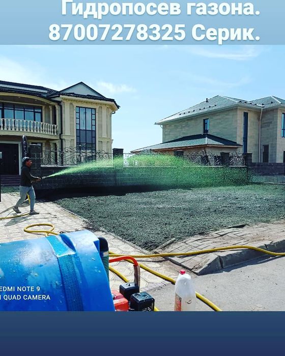 Газон, гидропосев.