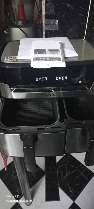 Friteuza Tefal dual  cu grill 2700 w doua sertare