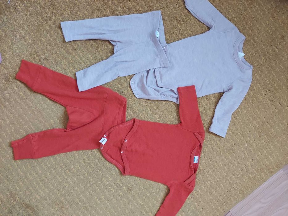Salopeta copii Columbia + 2 first layer lână (Cosilana&H&M)