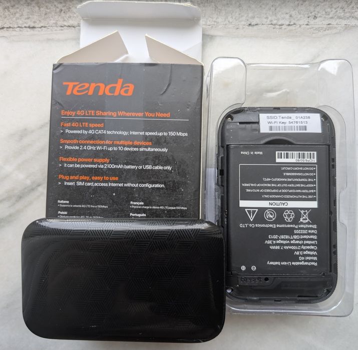 Router wireless Tenda 4G185, acumulator nou