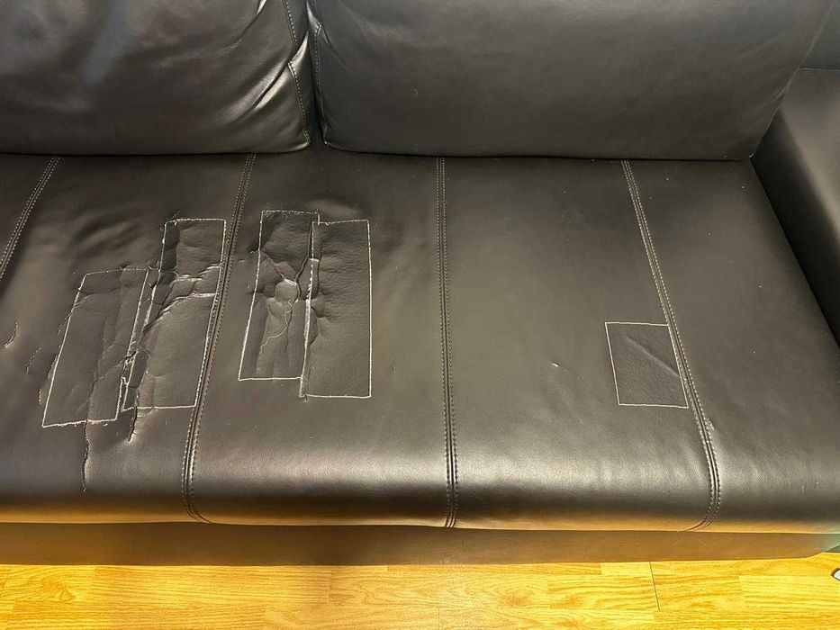 canapea sufragerie - coltar piele