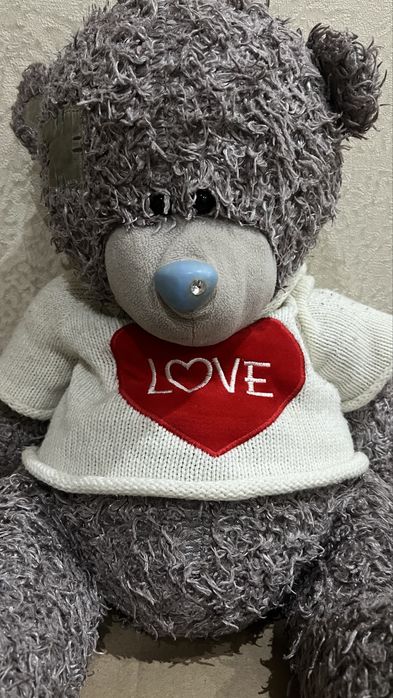 Мишка тедди теди серая