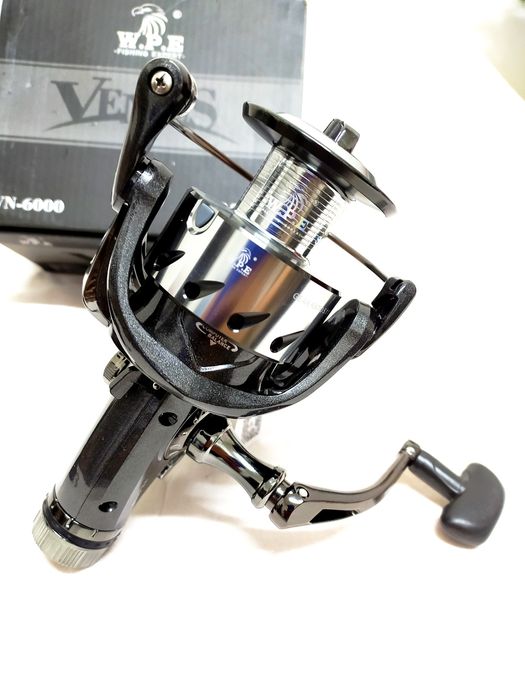 Катушка "WPE VENUS 6000" металлическая ручка,металлическая шпуля, 9+1