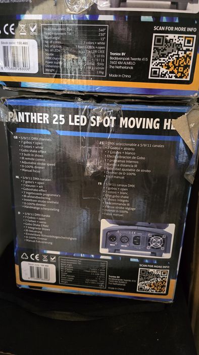Moving head BeamZ Panther 25 Led, pentru scena, dj, efect lumini, dmx