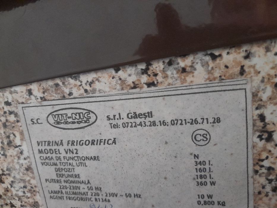 Vitrina Frigorifica Orizontala Vit-Nic