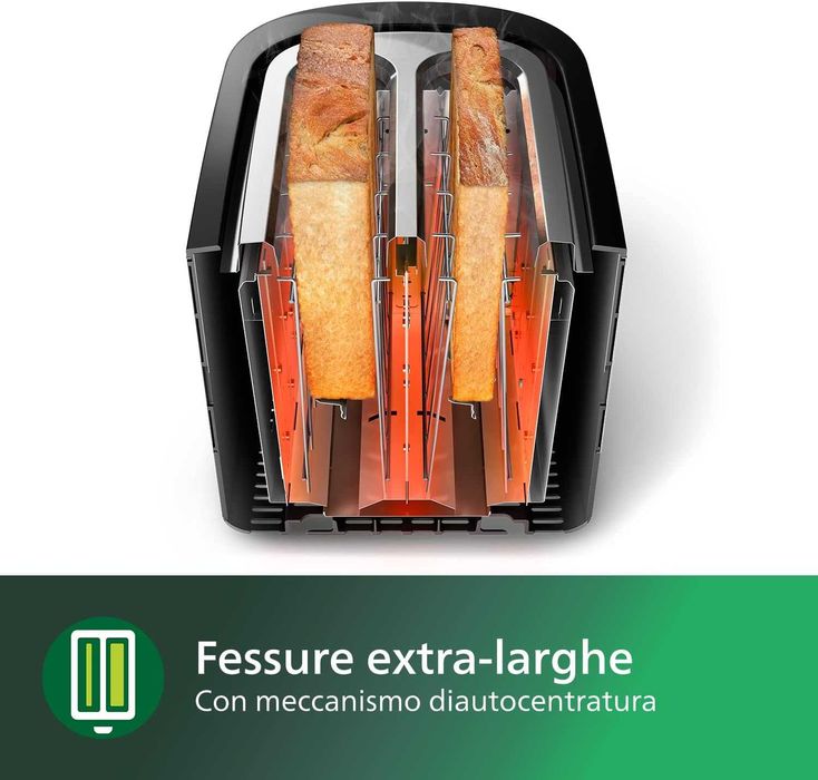 Тостер Philips Viva Collection, 7 нива на позлата, HD2637/90