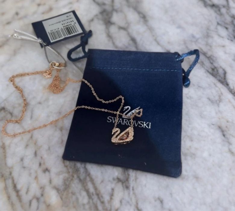 Lantisor Swarovksi Rose/Gold Nou