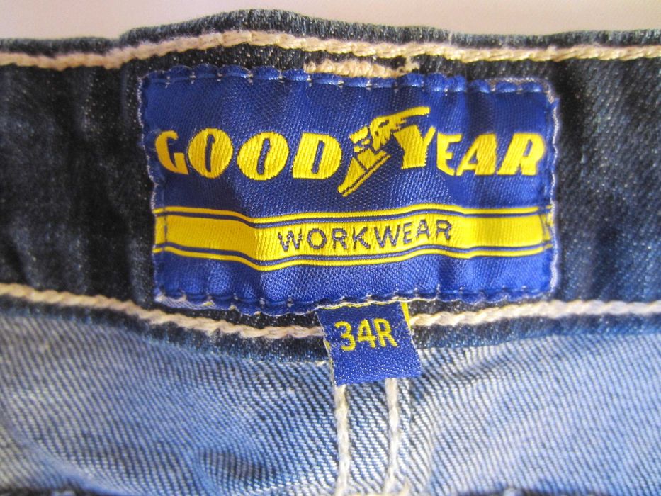 Pantaloni de lucru GoodYear, masura 34R, Talie=90cm,Lung=103cm, material subtire 98%bumbac+2%Elasthan, stare f.buna