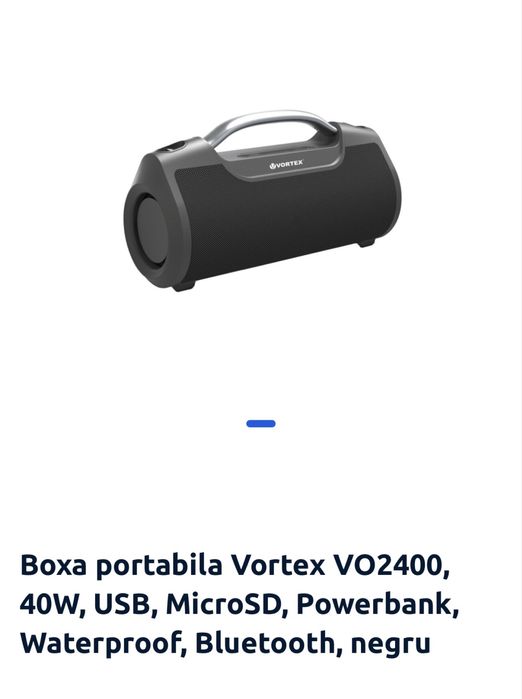 Vand boxa portabila vortex
