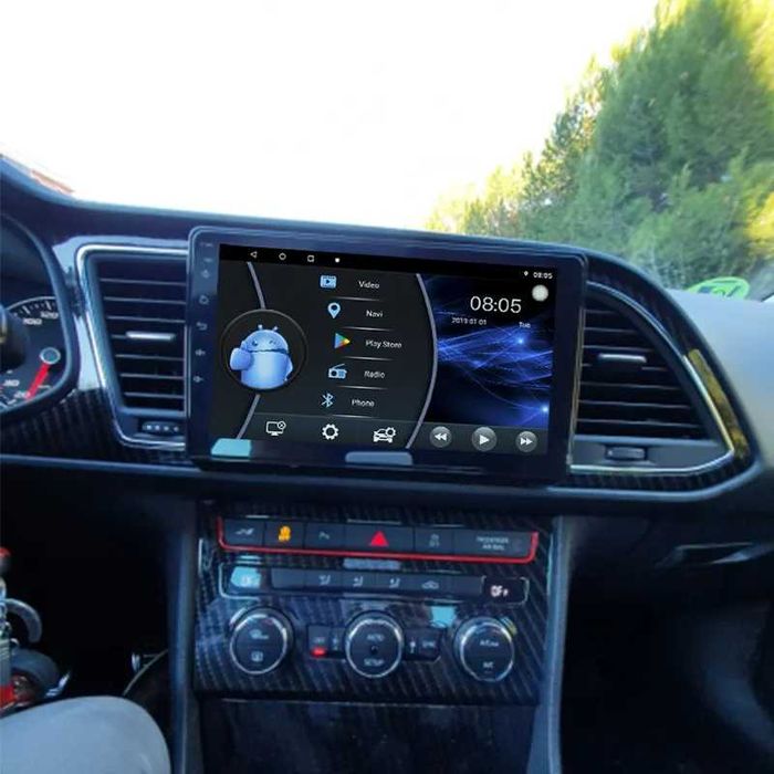 Мултимедия Двоен дин за SEAT LEON навигация  СЕАТ ЛЕОН плеър с Android