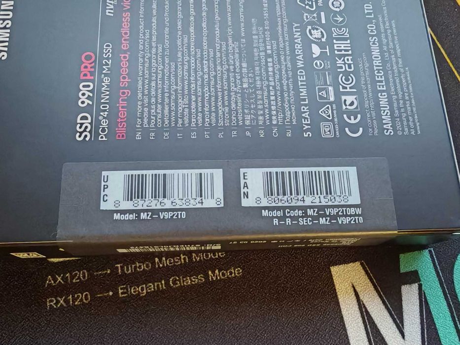 НОВ ! SSD 2TB, Samsung 990 PRO PCIe 4.0 NVMe