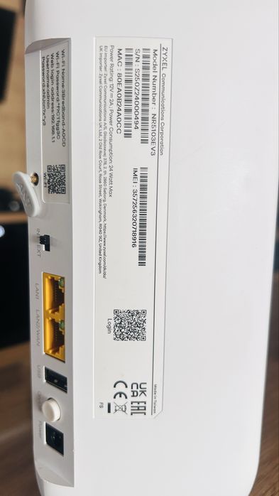 Router 5G / 4G Zyxel NR5103E V3 Wi-Fi 6 – Deblocat în orice rețea