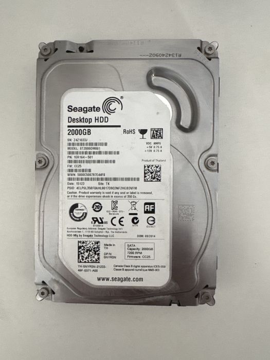 Жесткий диск Seagate 2ТБ