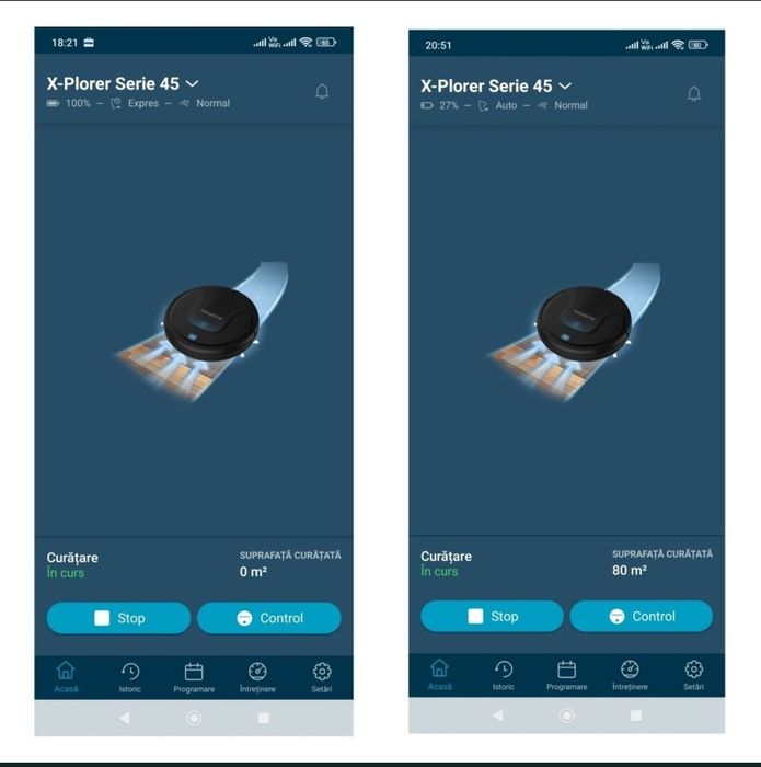 Robot aspirator mop smart wifi Rowenta Xplorer ca nou !