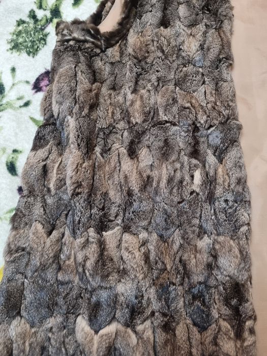 Vesta din blana naturala de chinchilla