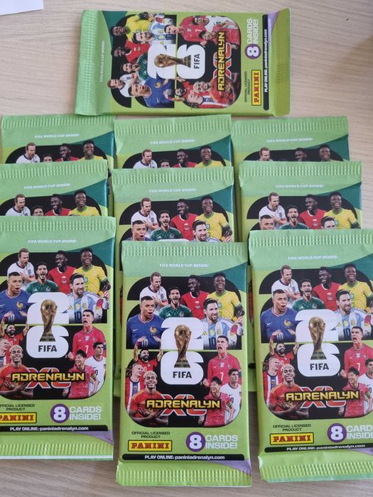 10 x Panini World cup 2026 - пакети с карти - 80 карти
