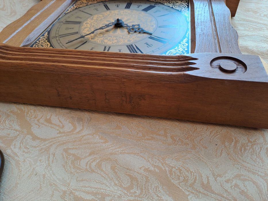 ceas de perete lemn fier forjat