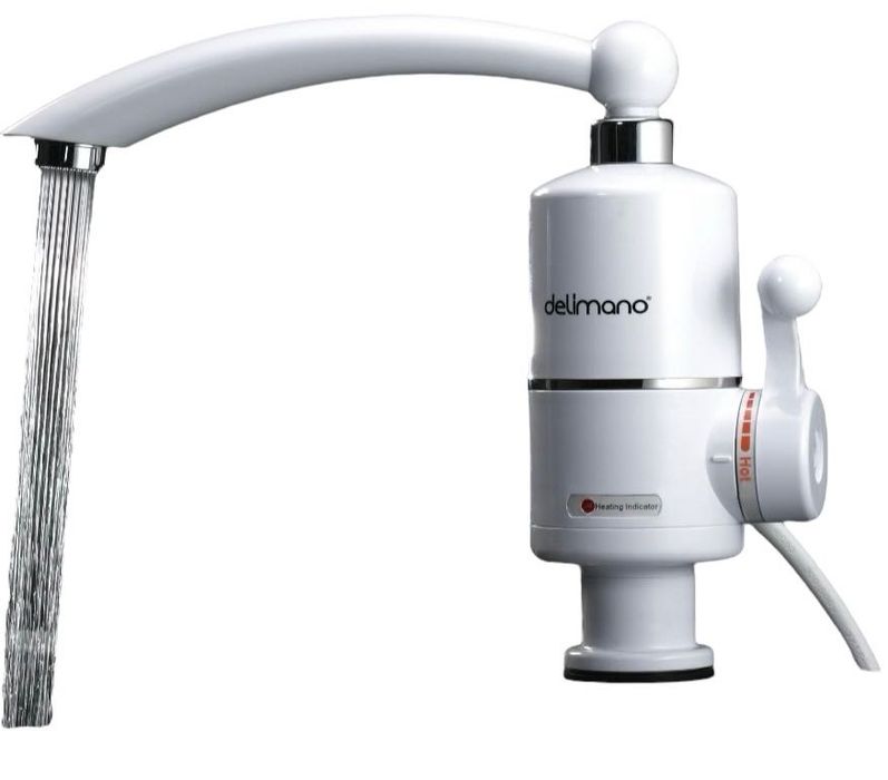Нагревател за вода Delimano проточен бойлер за стена плот чешма с душ