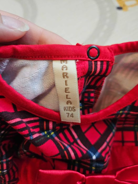 Коледна рокля за бебе