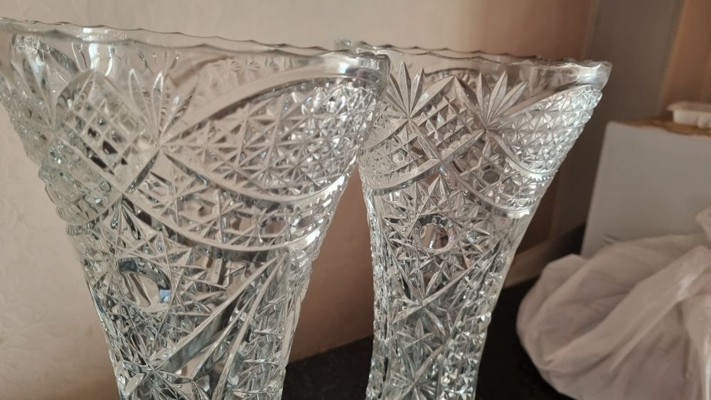 Хрустальные вазы дл