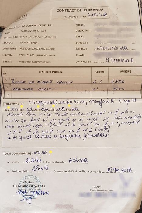 Rochie de mireasă La Novia - Passion