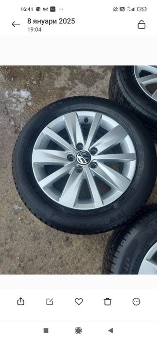 Продавам джанти за vw пасат